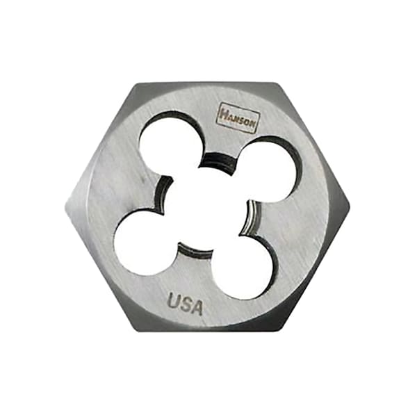 Hanson High Carbon Steel Hexagon 1" Across Flat Die 10mm-1.50 9740 - main